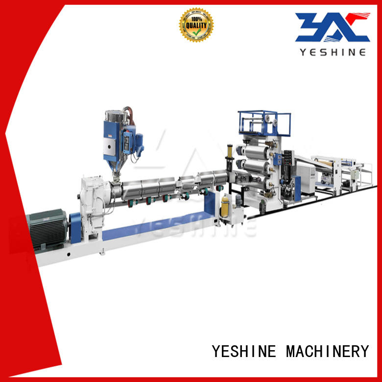 YESHINE quality-reliable plastic sheet making machine factory price car parts