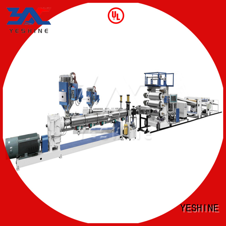 YESHINE Custom plastic sheet extruder machine factory