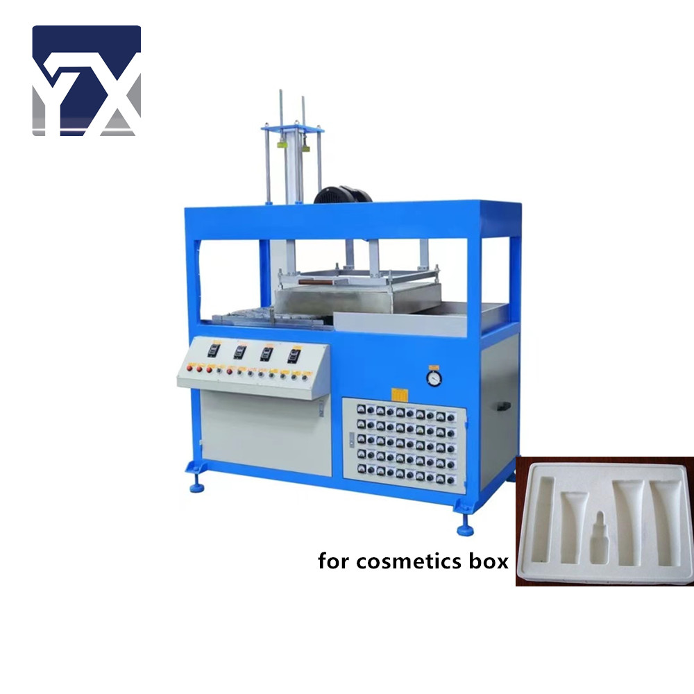 Plastic Cosmetic Box Single Bed Vacuum Forming Machine